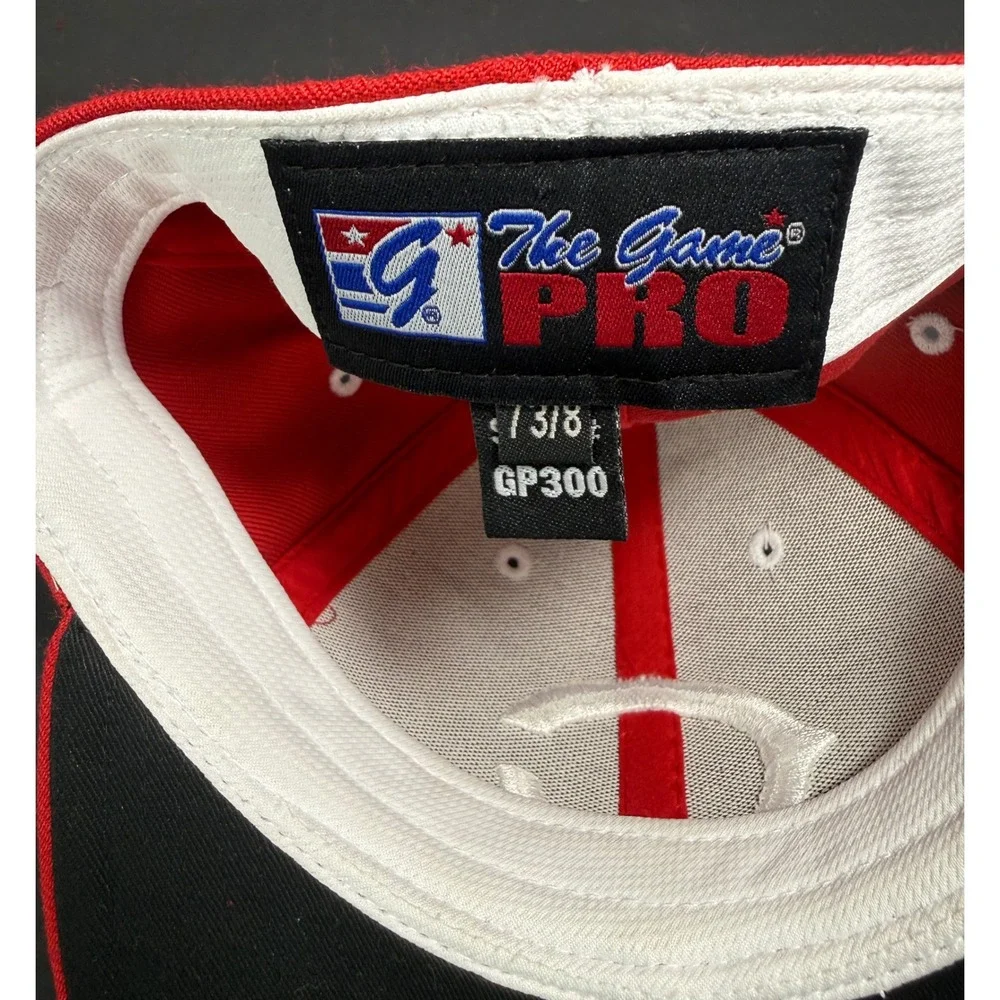 The Game Pro Cincinnati Reds Hat Mens 7 3/8 Red Fitted Wool Blend GP300 Cap